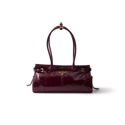 PRADA BONNIE MEDIUM LEATHER HANDBAG 1BA426 (32*15.5*12cm)